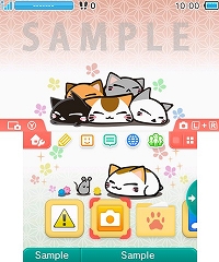 画像ギャラリー No.001のサムネイル画像 / フリュー，オリジナルキャラクター「ねむネコ」の3DS用テーマ4種を本日配信