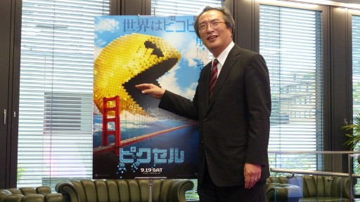 画像ギャラリー No.008のサムネイル画像 / 映画「ピクセル」関係者向けフッテージ上映会が開催。「パックマン」の生みの親にして,カメオ出演する岩谷 徹氏が,映画の内容とパックマン制作秘話を語る