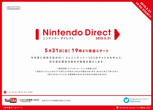 画像ギャラリー No.003のサムネイル画像 / 「Nintendo Direct」5月31日19：00より配信。今夏発売予定のWii Uとニンテンドー3DS用ソフトの情報が中心に
