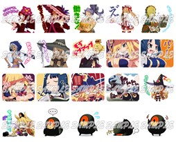 画像ギャラリー No.002のサムネイル画像 / 「魔女と百騎兵」のLINEスタンプが登場。お馴染みのキャラクター達で会話を盛り上げよう