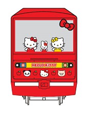 画像ギャラリー No.007のサムネイル画像 / ららぽーと富士見の「セガ ソニック鉄道」にサンリオのラッピング電車が登場