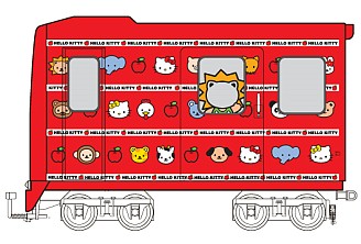 画像ギャラリー No.008のサムネイル画像 / ららぽーと富士見の「セガ ソニック鉄道」にサンリオのラッピング電車が登場