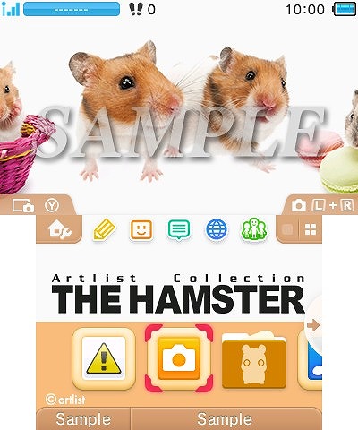 画像ギャラリー No.001のサムネイル画像 / 魚眼レンズで撮影したハムスターの3DSテーマ「THE HAMSTER」が配信開始