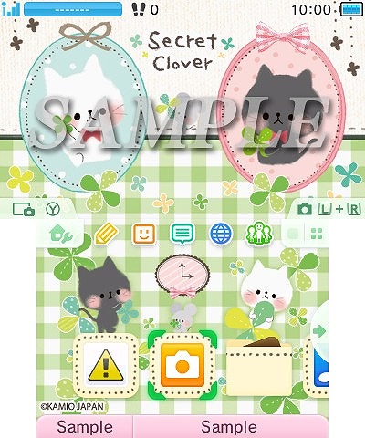 画像ギャラリー No.001のサムネイル画像 / KAMIO JAPANのオリジナルキャラクター「Secret Cat」が3DSテーマになって登場