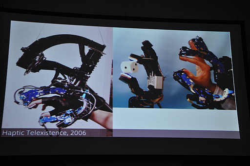 画像集 No.004のサムネイル画像 / ゲームの未来が触覚技術の視点で語られたTGSフォーラムのレポート。身体感覚のデザインで，VRの没入感はさらにアップする