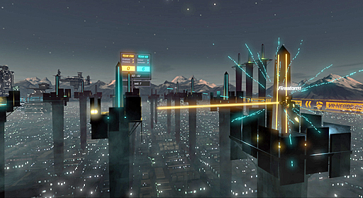 画像ギャラリー No.009のサムネイル画像 / 東京ジョイポリスに対戦型VRアトラクション,「TOWER TAG」が明日オープン。いくつものタワーが建ち並ぶVR空間で,2人対2人のチーム対戦を楽しもう