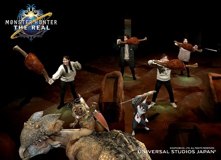 画像ギャラリー No.002のサムネイル画像 / 「ユニバーサル・クールジャパン 2018」で開催中のモンスターハンター・ ザ・リアルにシークレット武器“こんがり肉”が登場