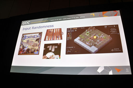 画像集 No.006のサムネイル画像 / ［GDC 2018］またボードゲームデザインデイがGDCにやってきた。ボードゲームにおけるランダマイザの特性とは
