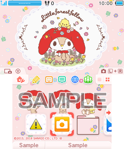 画像集 002 ニンテンドー3dstmの テーマショップ に サンリオ2キャラクターのテーマが登場
