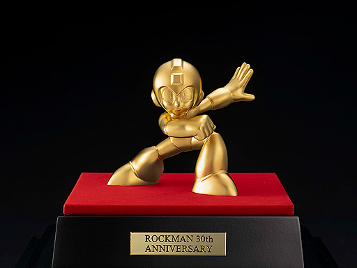 画像集#002のサムネイル/純金でロックマンの姿を再現した30周年記念アイテム「ロックマン純金置物」の予約受付が本日スタート。“大”は240万円，“小”は69万円