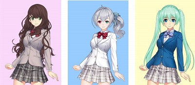 画像ギャラリー No.002のサムネイル画像 / Live2Dを利用したゲーム「CryptoKanojo」,100本限定のセールを実施中