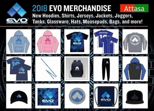 画像ギャラリー No.001のサムネイル画像 / 格闘ゲーム大会「EVO2018」公式グッズの販売が国内で正式に始まる