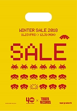 画像ギャラリー No.003のサムネイル画像 / タワーレコードが,「スペースインベーダー」とコラボした“WINTER SALE 2018”を11月23日から開催