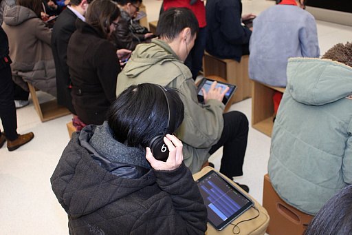 画像ギャラリー No.007のサムネイル画像 / Q-GamesのBaiyon氏がiPadを使って映像製作のノウハウをレクチャー。Apple京都で開催されたワークショップをレポート