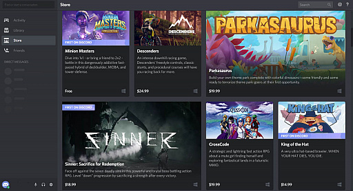 ゲーマー向けのチャットサービス Discord ゲームストアのサービスでデベロッパに90 の利益配分を行うと発表