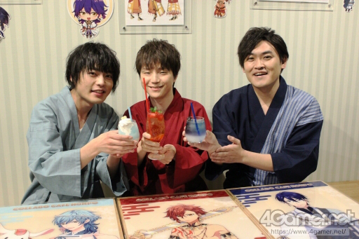 画像ギャラリー No.002のサムネイル画像 / 堀江 瞬さん,木島隆一さん,河西健吾さんのお気に入りメニューは? 「なむあみだ仏っ!-蓮台 UTENA-」コラボカフェレポート&インタビュー