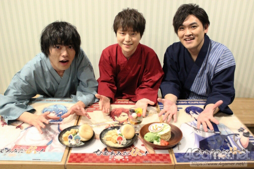 画像ギャラリー No.006のサムネイル画像 / 堀江 瞬さん,木島隆一さん,河西健吾さんのお気に入りメニューは? 「なむあみだ仏っ!-蓮台 UTENA-」コラボカフェレポート&インタビュー