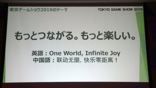 画像ギャラリー No.022のサムネイル画像 / 「東京ゲームショウ2019」は9月12日〜15日に開催。昨年の実績や今年のテーマなどが語られた発表会レポートを掲載