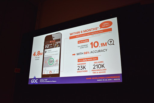 ꡼ No.012Υͥ / GDC 2019ϥϥSAMޡòAIȤҲ𤹤Building "SAM" the First AI Chatbot for Playersפݡ