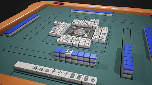 画像集 No.001のサムネイル画像 / Bunno pen，リアルな麻雀の3Dモデルデータ「Mahjong」をリリース。「アカギ」の透明牌も再現