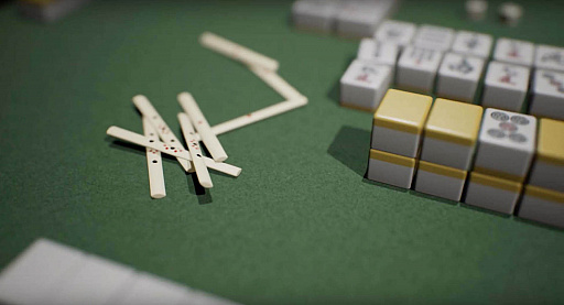 画像集 No.008のサムネイル画像 / Bunno pen，リアルな麻雀の3Dモデルデータ「Mahjong」をリリース。「アカギ」の透明牌も再現