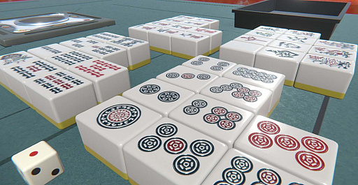 画像集 No.013のサムネイル画像 / Bunno pen，リアルな麻雀の3Dモデルデータ「Mahjong」をリリース。「アカギ」の透明牌も再現