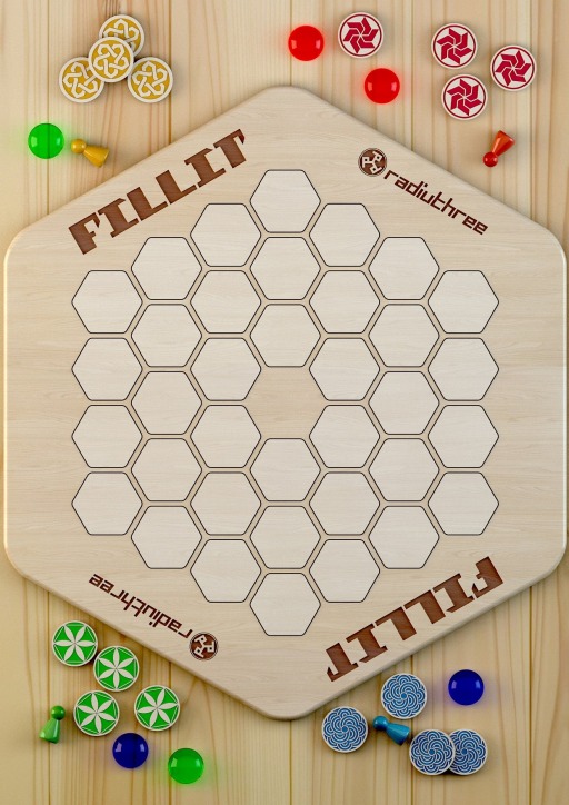 画像ギャラリー No.010のサムネイル画像 / ラディアスリー,ボードゲーム「FILLIT PREMIUM WOOD EDITION」をゲームマーケット2019春に出展