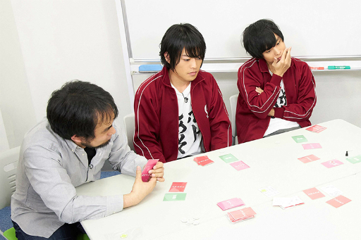 画像ギャラリー No.003のサムネイル画像 / カナイセイジ氏がアドバイザーに就任。岡本信彦さんと,堀江 瞬さんがゲーム制作に挑戦する「ボドゲであそぼ 2ターンめ!」収録レポート