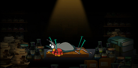 画像ギャラリー No.002のサムネイル画像 / 日本一ソフトウェア,新作タイトルのティザーサイトを公開。薄暗い部屋で磔(はりつけ)にされたネズミが意味するものとは