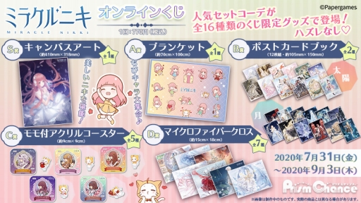 画像ギャラリー No.002のサムネイル画像 / 「ミラクルニキ」のグッズが当たるオンラインくじが開催中。9月3日まで