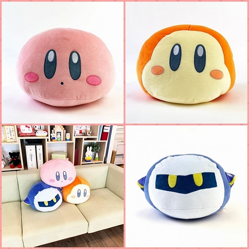 星のカービィ のカービィやワドルディ メタナイトをモチーフにしたクッションが登場