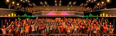 画像ギャラリー No.007のサムネイル画像 / カラオケと音ゲーを融合させた「ゲームカラオケ」が,10月30日オープンの“カラオケまねきねこ 渋谷本店”に導入へ