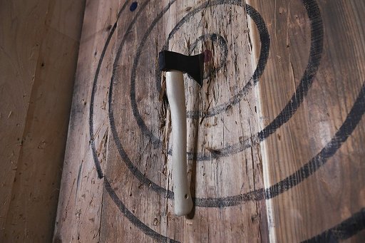 投擲武器 リアルで投げてみたくない 斧やナイフ チャクラムを投げられるお店で戦闘スキルを上げてきた