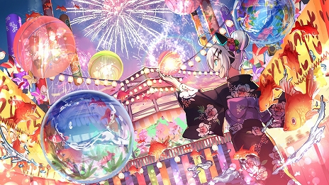 画像ギャラリー No.004のサムネイル画像 / VRイベント「バーチャルマーケット6」の開催が8月に決定。“祭り”をテーマとした会場イメージイラストが公開