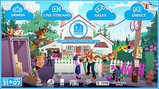 画像ギャラリー No.002のサムネイル画像 / インディーズゲームのパブリッシャ7社が協同して「The Indie Houses」を結成。Steamでのイベントなどを予定