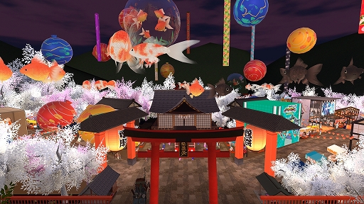 画像集#021のサムネイル/VRイベント「バーチャルマーケット6」が本日開幕。企業ブースやサバイバルゲームなどさまざまな遊びを楽しめる“お祭り”に参加しよう