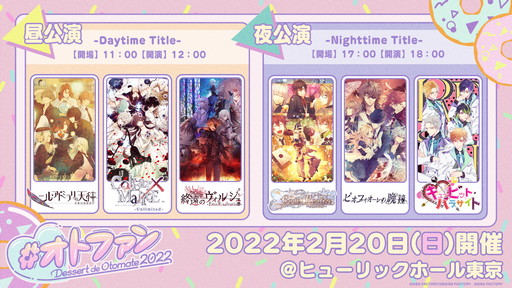 ���������꡼ No.001�Υ���ͥ������ / ���ȥᥤ�ȥե��󥤥٥�ȡ�Dessert de Otomate 2022�ס�1��29���˲������åȰ������䳫�ϡ����٥��ϯ�ɷ�Τ��餹�������