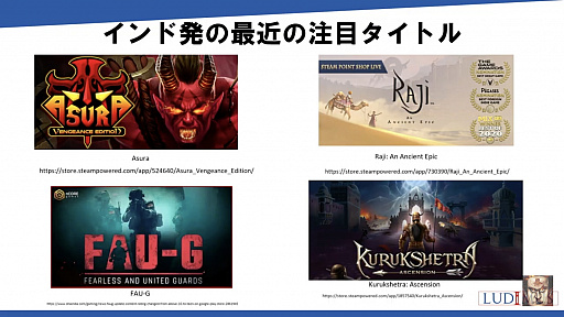 画像ギャラリー No.024のサムネイル画像 / ゲームユーザー数世界2位を誇るインドのゲーム市場とは。「黒川塾 八十六(86)」聴講レポート