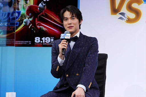 画像ギャラリー No.004のサムネイル画像 / 「ソニック・ザ・ムービー/ソニック VS ナックルズ」日本語吹替版の制作発表会見レポート。日本版の主題歌はDREAMS COME TRUEの楽曲に