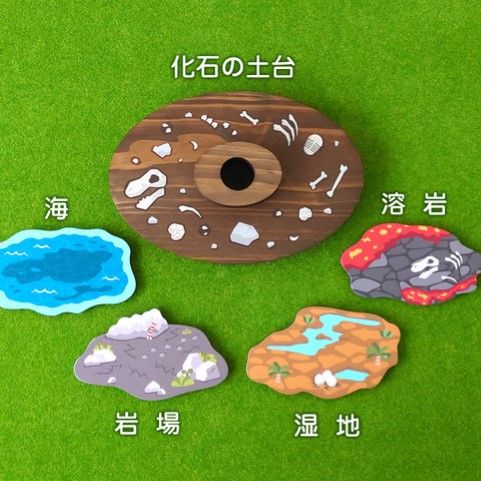 画像ギャラリー No.003のサムネイル画像 / 「つむつむザウルス」発売。恐竜のコマをサイコロの指示にしたがって乗せていくゲーム