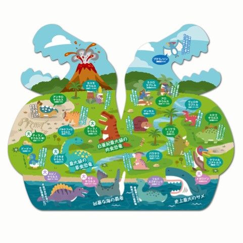 画像ギャラリー No.006のサムネイル画像 / 「つむつむザウルス」発売。恐竜のコマをサイコロの指示にしたがって乗せていくゲーム