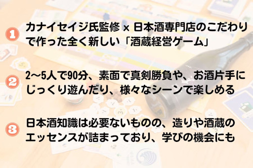 画像ギャラリー No.005のサムネイル画像 / 日本酒の酒蔵経営ボードゲーム「蔵咲」,CAMPFIREで先行販売を開始
