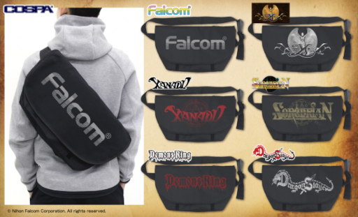画像ギャラリー No.001のサムネイル画像 / 日本ファルコムのロゴや,同社のゲームのロゴをデザインしたメッセンジャーバッグがコスパから登場。TGS 2022で先行販売