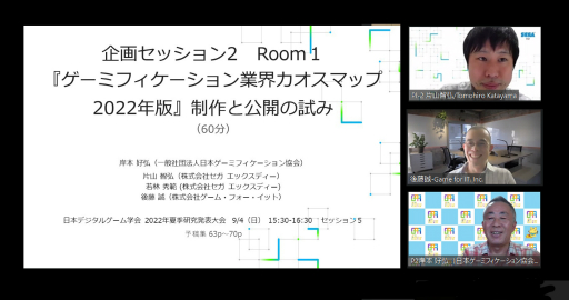 画像集 No.014のサムネイル画像 / 国内ゲーミフィケーション業界における今後の展望やカオスマップ作成の経緯などが語られた，日本デジタルゲーム学会のセッションをレポート