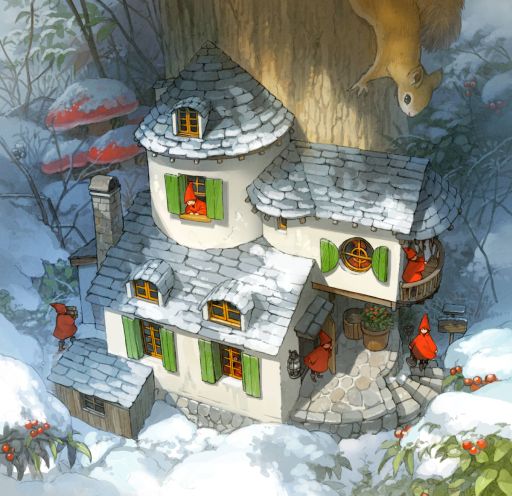 画像ギャラリー No.003のサムネイル画像 / ゲーム背景などを手掛ける吉田誠治氏の単独展示「深い森のブックカフェ」を銀座 蔦屋書店で11月29日から開催