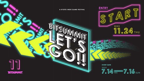 画像集 No.001のサムネイル画像 / インディーズゲームイベント「BitSummit Let's Go!!」は2023年7月14日〜16日の3日開催に。出展エントリーの受付がスタート