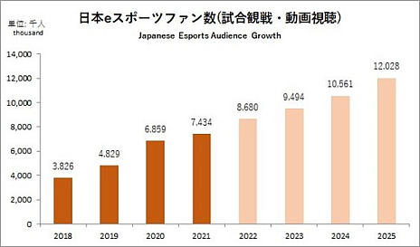 画像集 No.003のサムネイル画像 / 「日本eスポーツ白書2022」の販売を開始。日本国内のeスポーツ市場について多角的な情報を提供