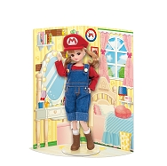 画像ギャラリー No.005のサムネイル画像 / 赤い帽子に青のオーバーオールスタイルの“スーパーマリオだいすきリカちゃん”,3月10日に発売。ジャンプなどさまざまなポーズを楽しめる