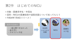 画像ギャラリー No.015のサムネイル画像 / 現役医師が開発した,新生児医療を学べるシリアスゲームとは。日本デジタルゲーム学会「ゲーミファイ・ネットワーク 第17回勉強会」レポート
