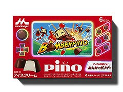 KONAMIとコラボした「ボンバーピノ」らARゲームを楽しめる。「ピノ」の新パッケージ，10月9日より期間限定で販売